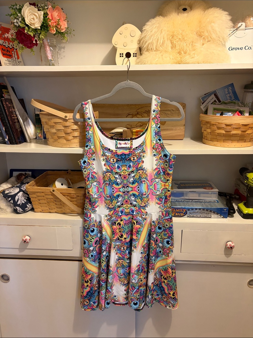 Colorful Multicolor Sleeveless Mini Dress